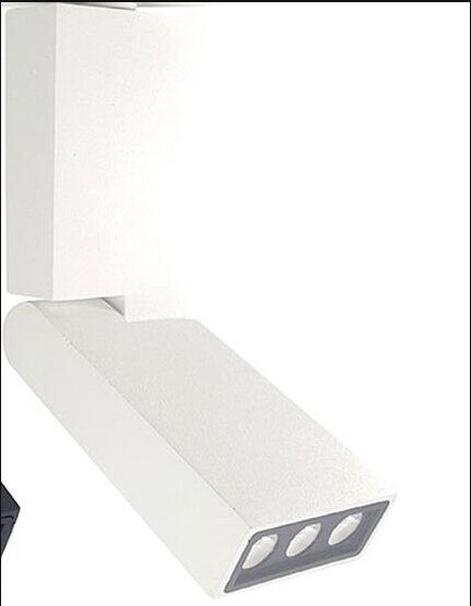 6W 12W Magnetische Spur Lichter Ausgesetzt LED-strahler LED Magnetische Licht Spur Beleuchtung für Heimat Kleidung Einkaufen Einkaufen kunst galerie: 6W Weiß Karosserie / natürlich Weiß