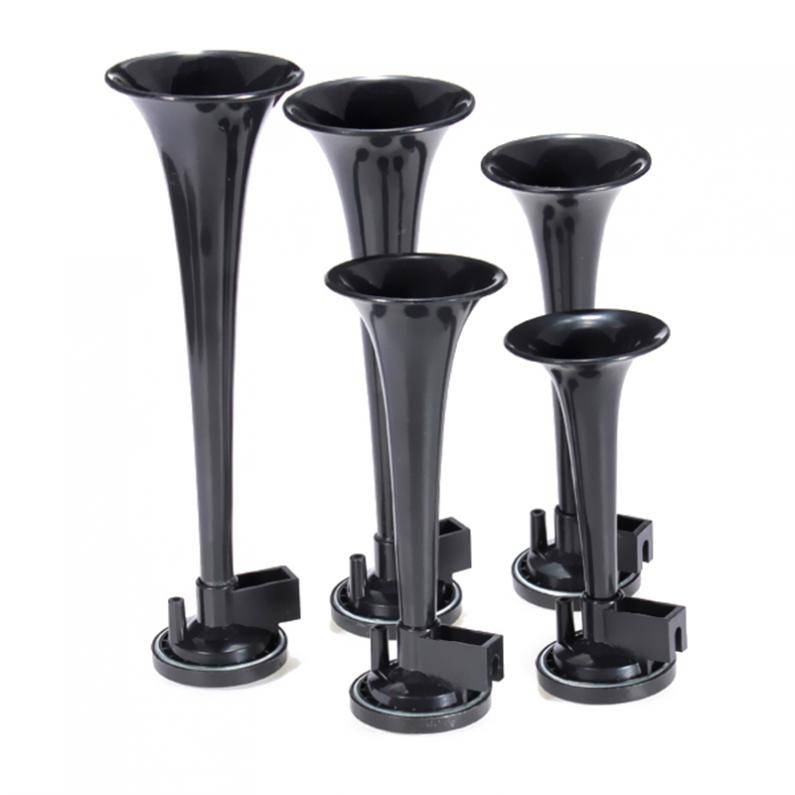 12v bil luft horn kompressor  + 5 stk 125db universal sort bil trompet musikalsk dixie bil hertug af hazzard
