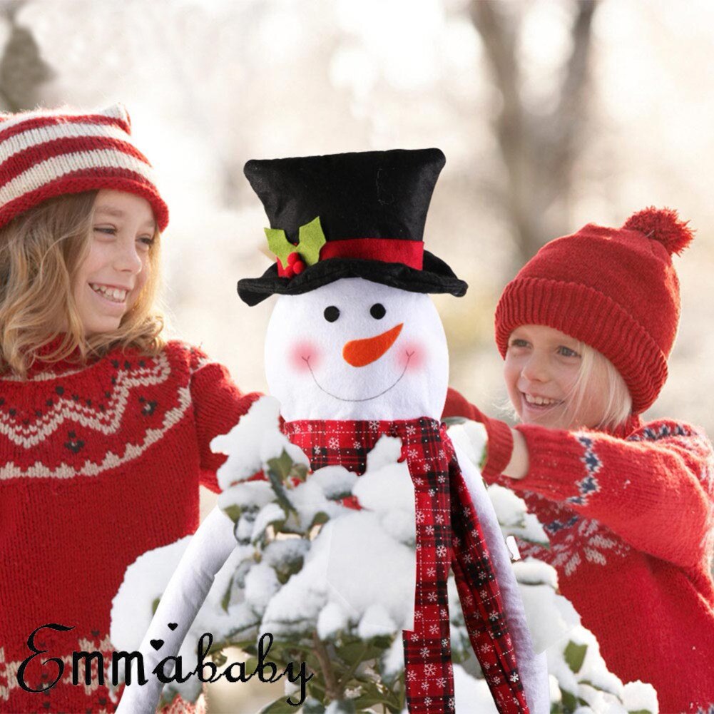 Snowman head Christmas tree decoration deer Santa Christmas Festive hanging ornament