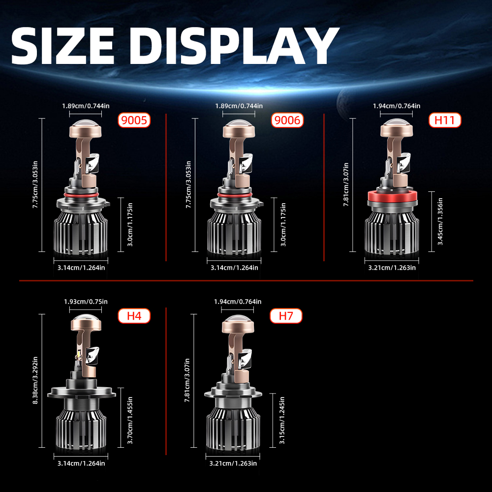 170 W 80000LM H7 H4 Canbus Auto Scheinwerfer Mini Objektiv H11 H8 9005 9006 HB3 HB4 LED Projektor Birne 6500 K Auto Motorrad Mini Objektiv