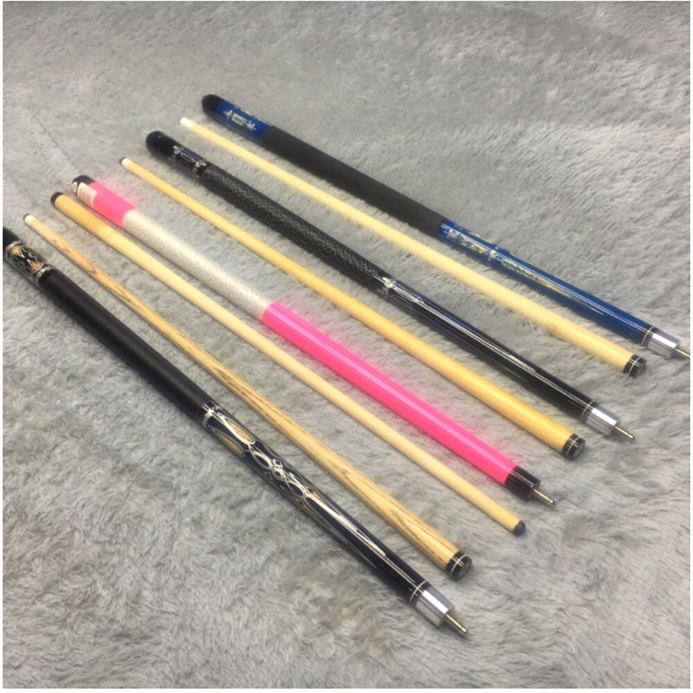 1Pcs Pool Cue 58" Billiard House Bar Pool Cue Sticks (Random Color)