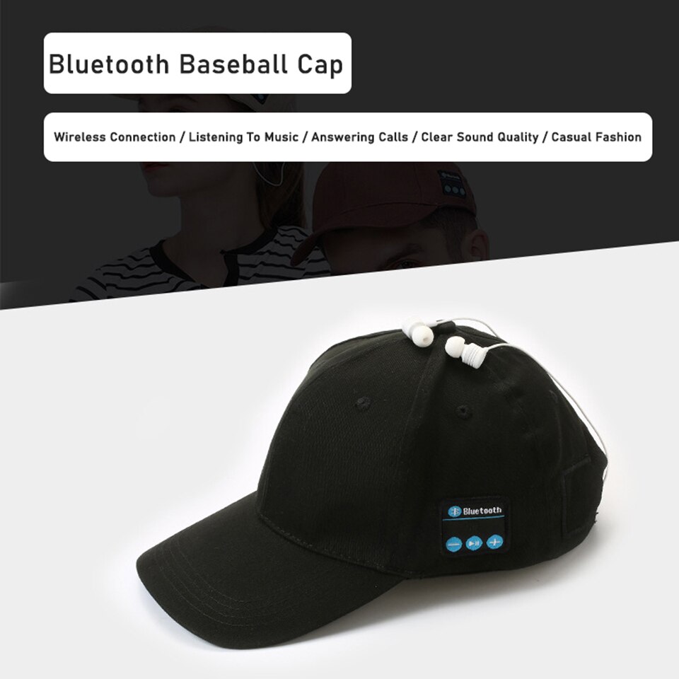 Wireless Bluetooth Music Headband Knits Sleeping Headwear Headphone Speaker Headset Sports Cap Smart Stereo Hat Mic Party