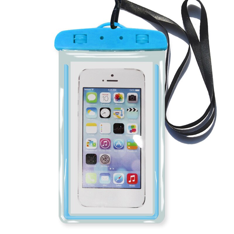 Sbart Sacchetto Del Cellulare Impermeabile di Immersione Subacquea della Cassa Del Telefono di Tocco Dello Schermo di Smartphone Universale Nuoto cavezza di trasporto libero a prova di Polvere Sacchetto di Mele: 03 verde blu Mobile Phone borsa