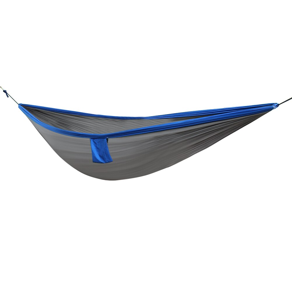 Nylon-doppelhängematte für camping, survival, schlafgelegenheit für erwachsene, reise-hängematte für drinnen und draußen
