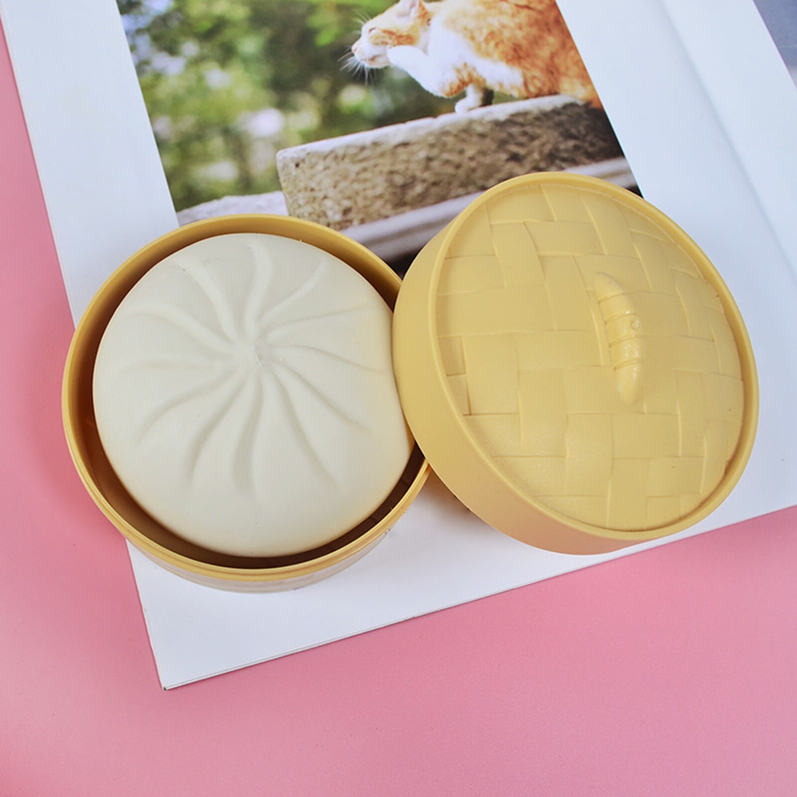 Simulation Steamed Buns Pressure Stress Relief Decompression Toys Set