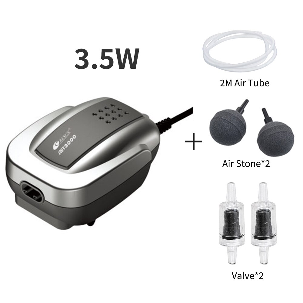 Leistungsstarke Ruhig Aquarium Sauerstoff Luftpumpe Kompressor Aquarium Teich Belüfter Aquarium Air Flow Maker Pumpe Aquarium Zubehör 220V