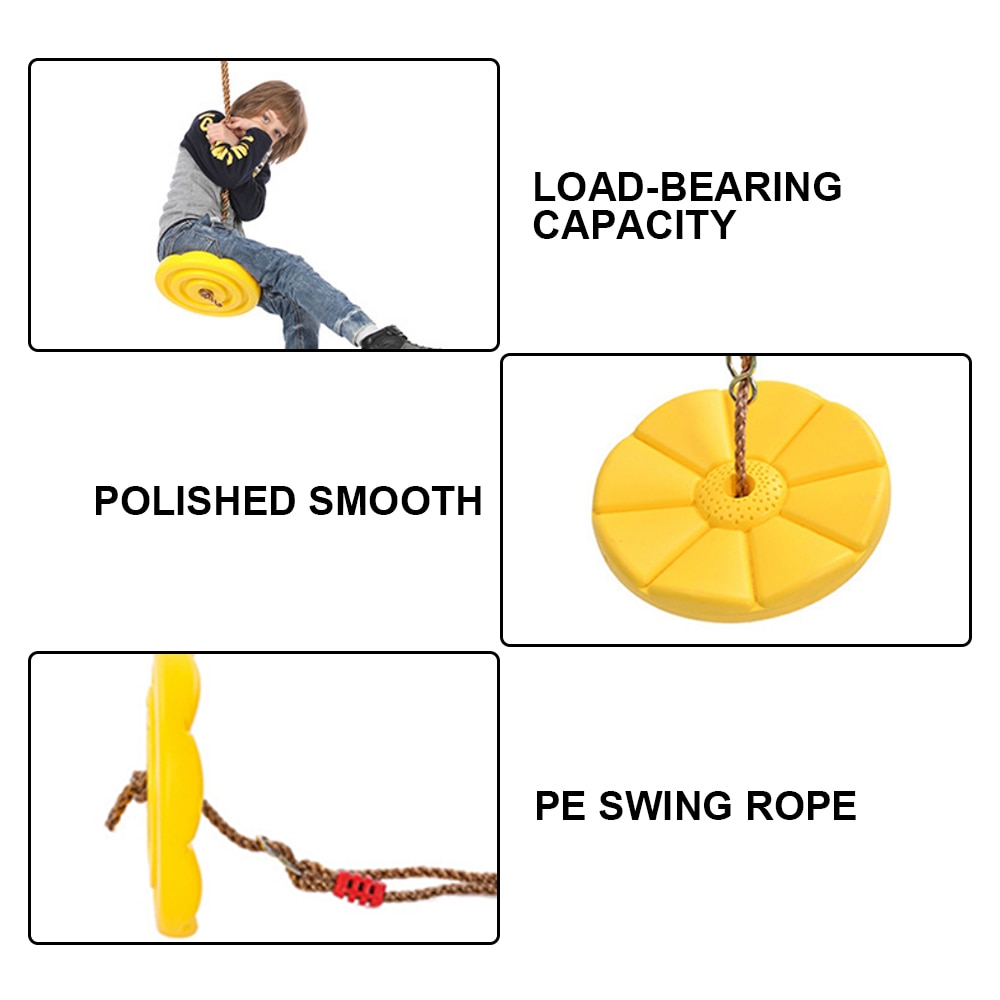 Asiento de columpio para exteriores, accesorio para patio trasero, columpio para niños, asiento de disco