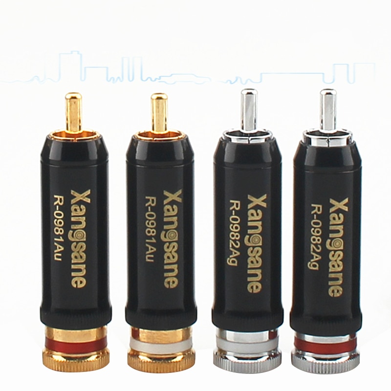 Audiophile HIFI Gold Plated RCA Plug for DIY Audio... – Grandado