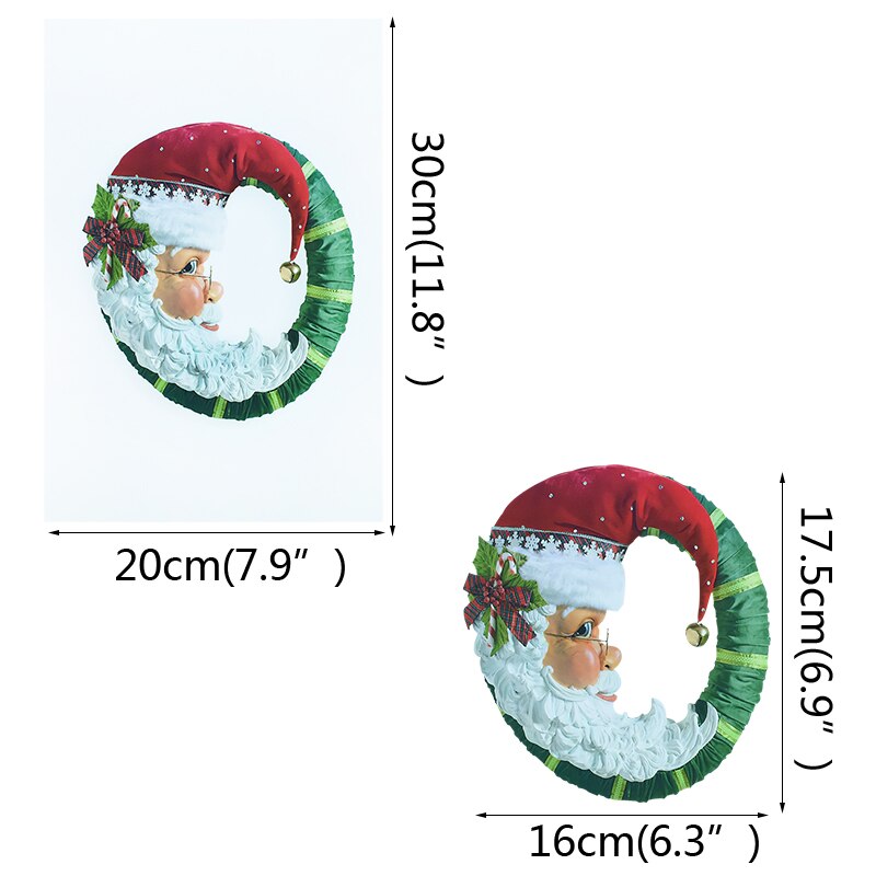 1Pc Christmas Tree Rotating Sculpture Train Decorations DIY Window Paste Stickers Year Home Decals Murals Decoration: Santa Claus