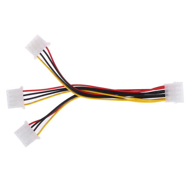 4 Pin IDE 1-to-3 Molex IDE Female Power Supply Splitter Exentsion Adapter Cable