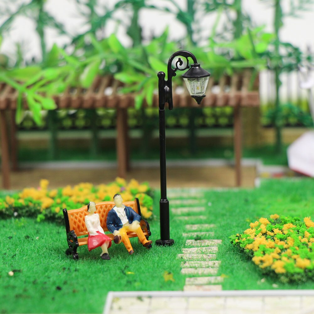 12 stk modell togplattform park gate seter benk stol sofa 1:87 ho skala  zy35087 gårdsstoler jernbane modellering