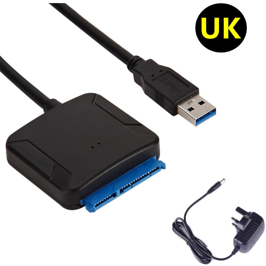 Usb 3.0 til sata adapter konverter kabel usb 3.0 harddisk konverter kabel til samsung seagate  wd 2.5 3.5 hdd ssd adapter: Uk