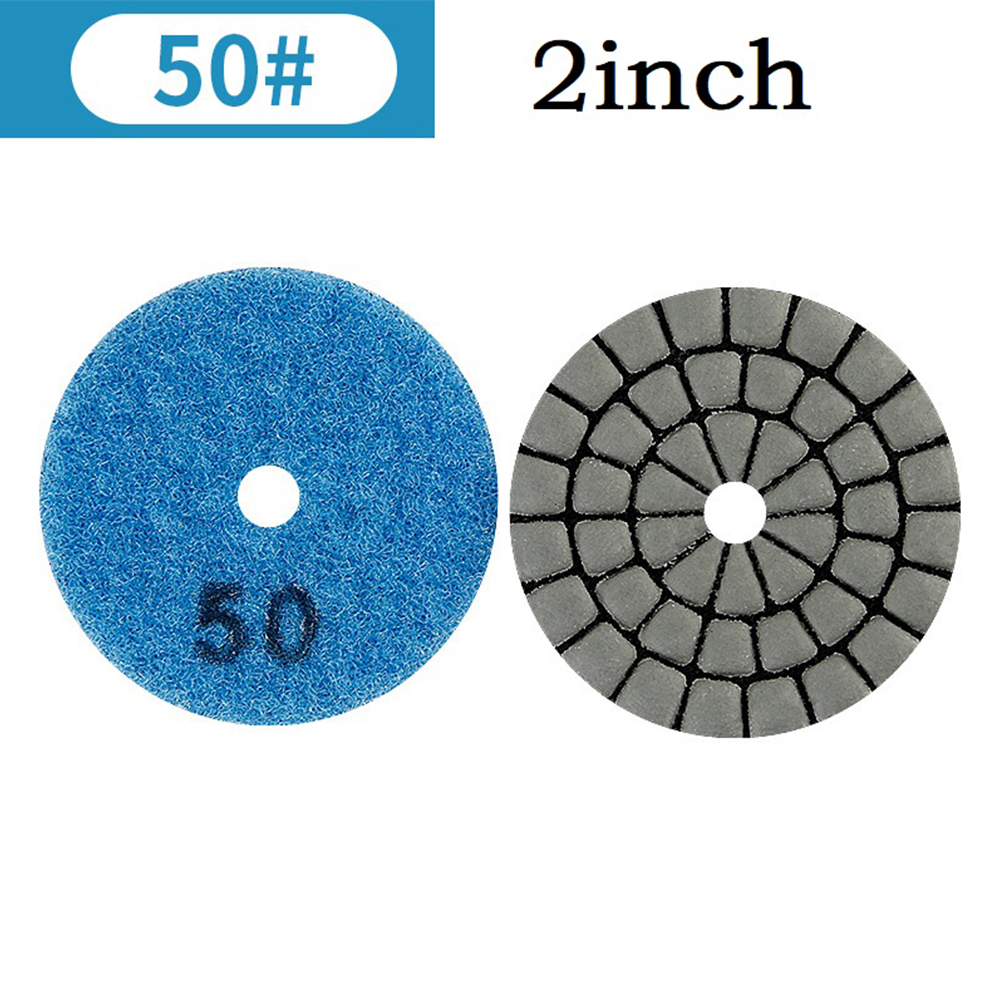2 Zoll 55 mm Diamant-Trockenpolierpad Granit Marmor Schleifscheibe Keramik Stein Polierer Scheibe Schleifmittel Werkzeug Schleifscheiben: Brown