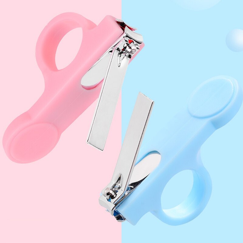 Mini herramienta especial antideslizante para manicura infantil, cortador portátil para el cuidado de las uñas de bebé, de acero inoxidable y PP, 1 ud.