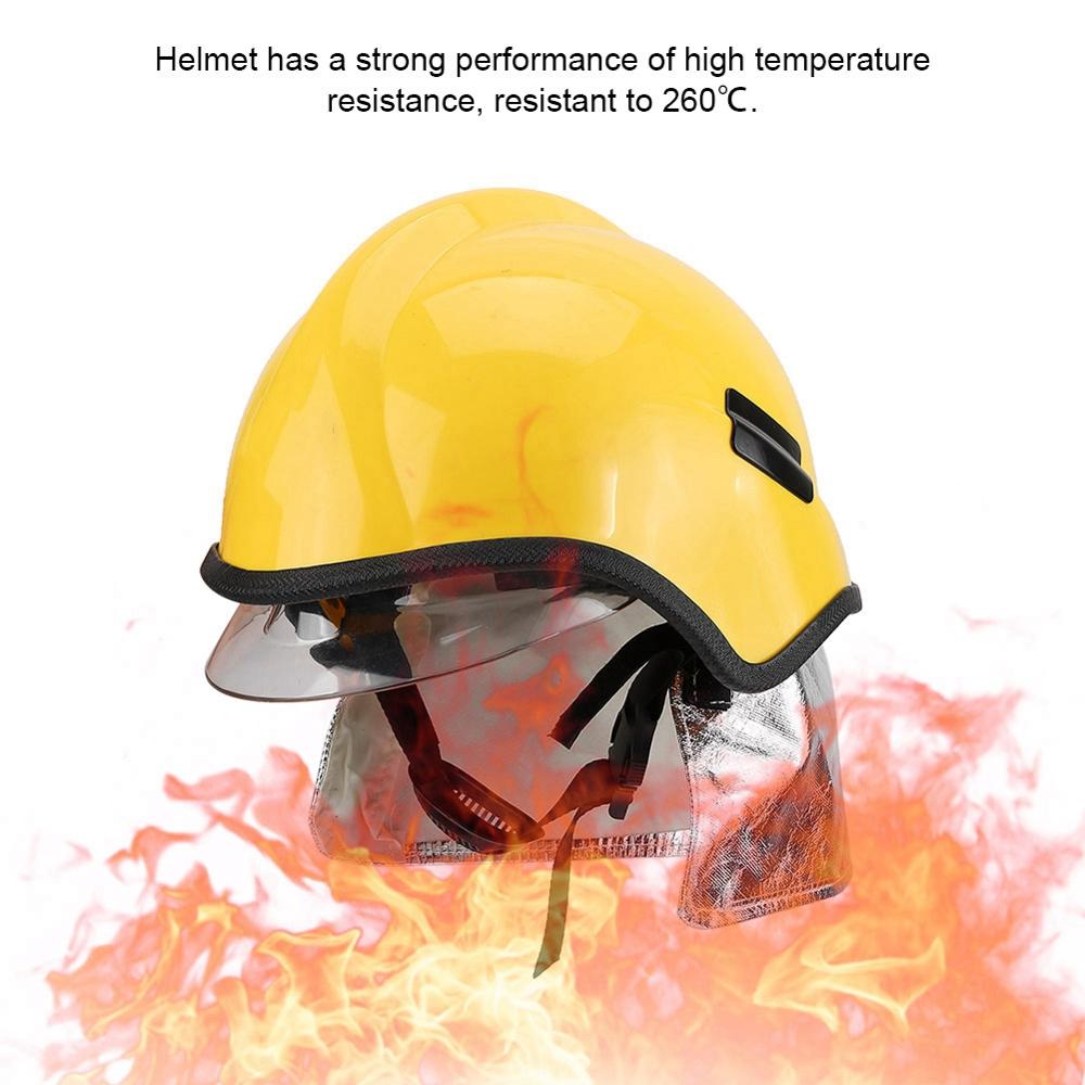 helm pemadam Protective Fireproof Firefighter Safety Helmet Anti-corrosion Radiation Heat Resisting