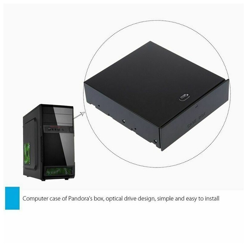 Desktop Storage Box Organizer Drawer Optical Drives 5.25 Front Panel Storage Holders &amp;amp; Racks for Desktop PC Computer