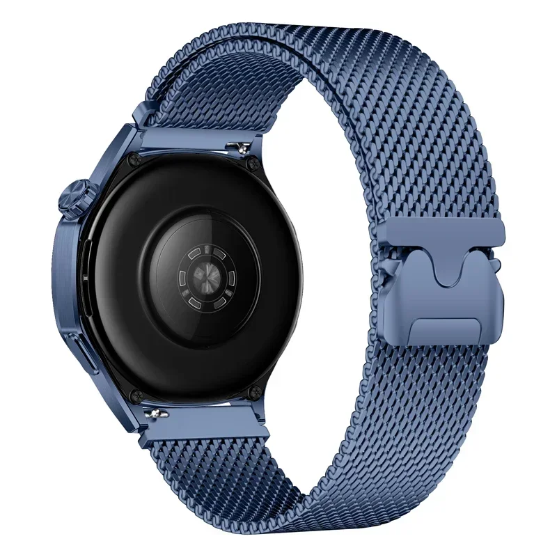 Pulseira de laço magnético milanês, 18mm 22mm 20mm para galaxy watch 7 6 5 4 40mm 44mm para huawei gt5pro gt4 pulseira de aço inoxidável