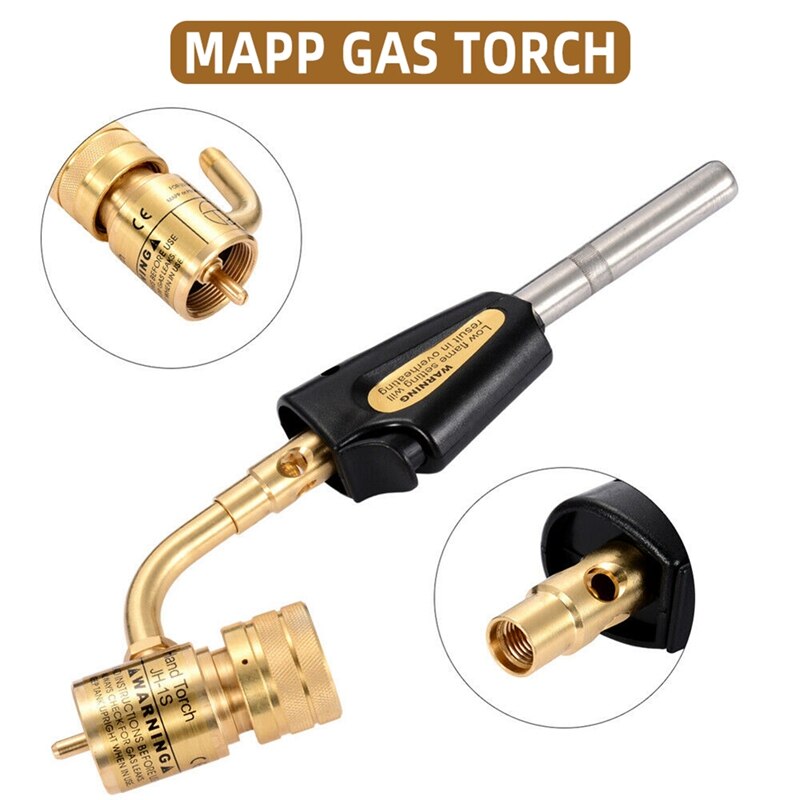 GTBL MAPP Propane Gas Welding Torches Metal Turbotorch Brazing Solder Plumbing Blow Torch Soldering Tool