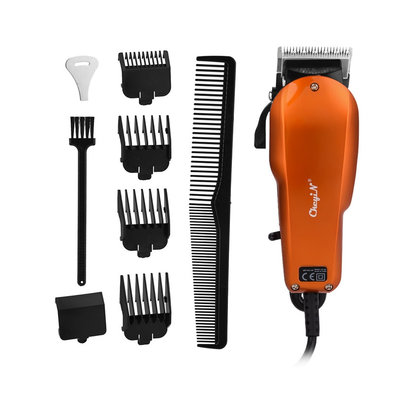 Krachtige Tondeuse Professionele Mannen Elektrische Haar Snijmachine Salon Thuis Haircut Clipper voor Baard en Snor met Kam