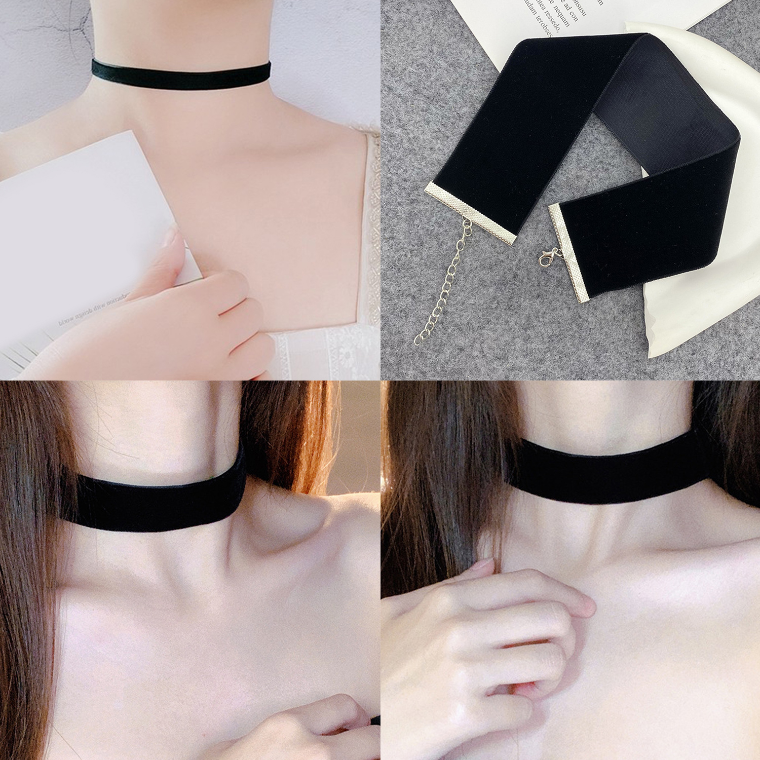 Samt Halsband Halskette gotisch Jahrgang Hals Kette Halskette Mädchen Frauen Schwarz Halsband Modeschmuck Auf Höhle Hals Kragen Zubehör