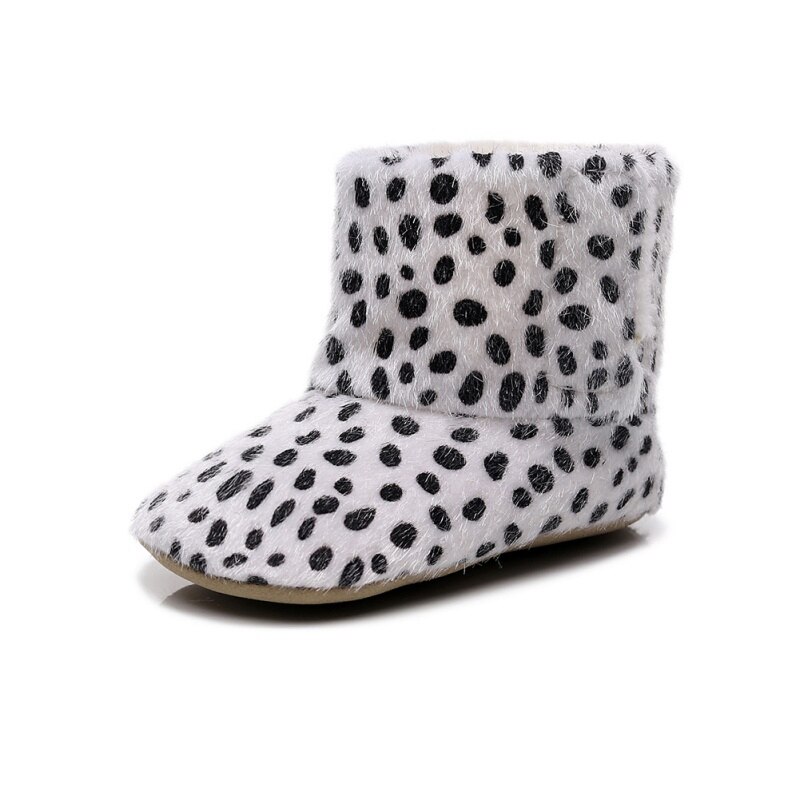 Baby Winter Warm Bont Snowboots Babyslofjes Anti-Slip Baby Jongens Bootie Schoenen 0-18M B: A / 6-12M