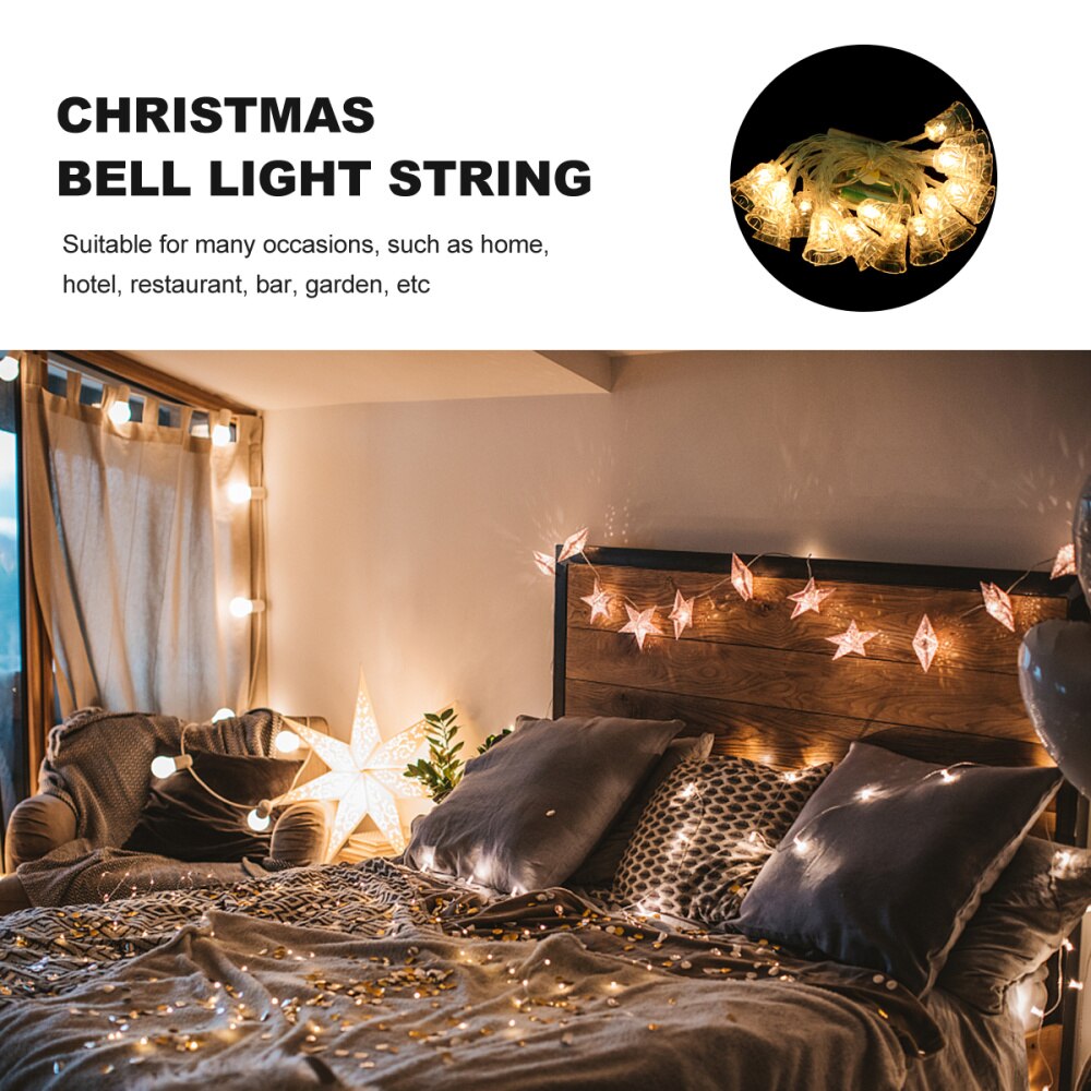 1 Set of Plastic Transparent Practical String Lights Hanging Lights Pendant Lights for Garden Party Interior Decor