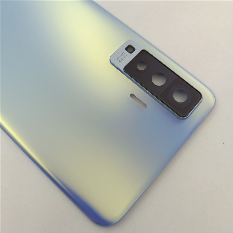 Original For Vivo X50 5G Back Battery Cover Rear Housing Door Glass Case With Camera Lens For Vivo X50 Battery Cover