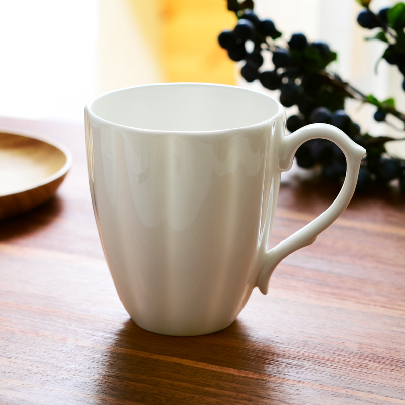 400 ml, puur wit porselein originele ontbijtbekers, pompoenontwerp, schattige kopjes en mokken, porseleinen thermische kopje koffie, thee