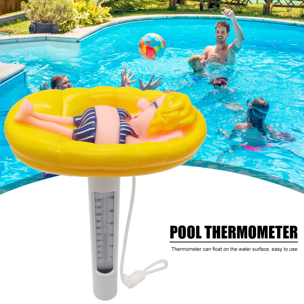 Portable ABS Plastic Swimming Pool Floating Thermometer Bathtub SPA Tub Fish Ponds Water Temperature Measuring Meter