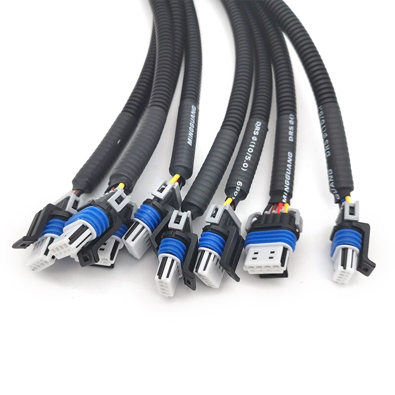 2pcs Ignition Coil Harness 12&quot; 4 Plugs Relocation For LS1 LS2 LS3 LS6 LQ4 LM7 LSX