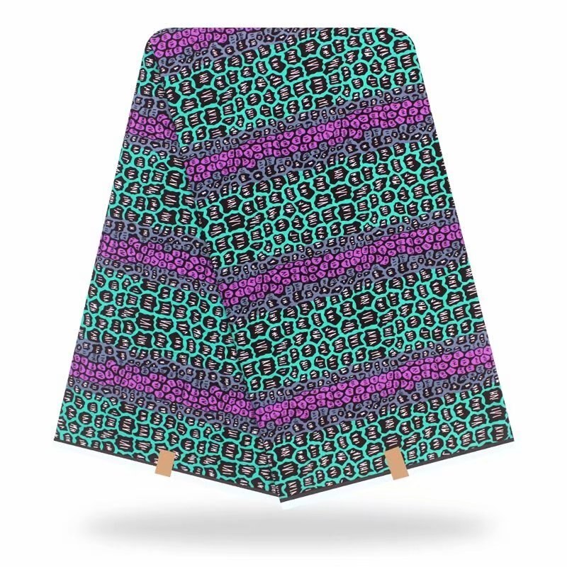 Ankara-tissu en coton cire | Grossiste, tissu africain pour vêtements d'automne 6 Yards une pièce: 04