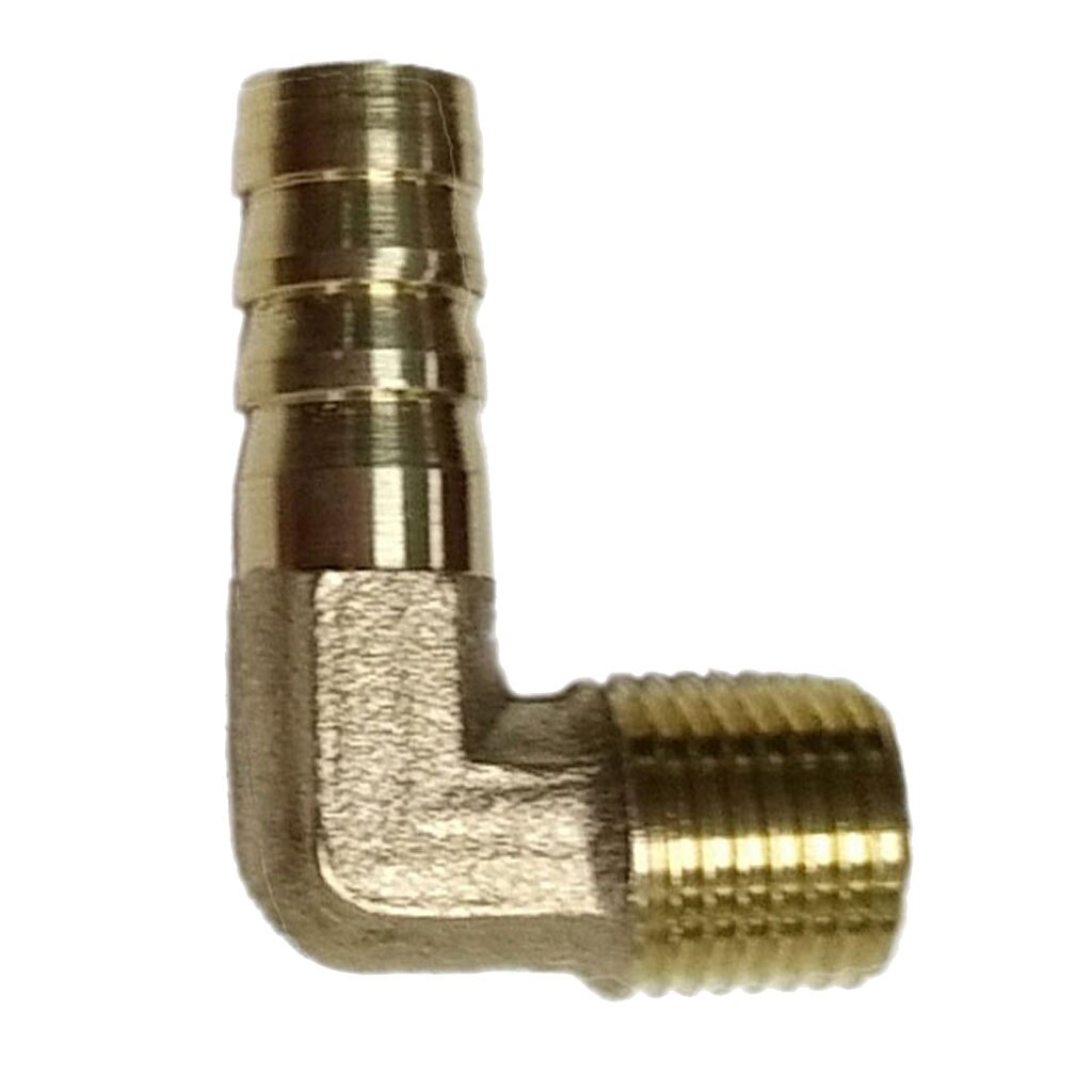 1/4 1/8'' BSP Male Threads x 6/8/10mm Inch Barb Elbow Fuel Hose Barb Fitting