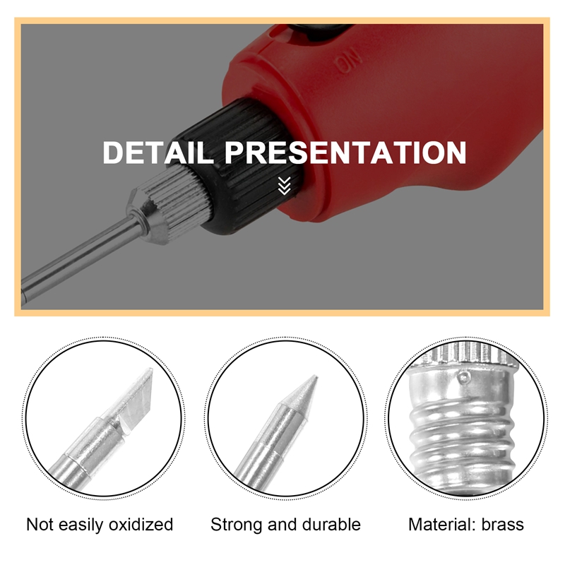 3Pcs Brass Soldering Tips USB Soldering Iron Head Welding Soldering Tips For E10 Interface Soldering Stations