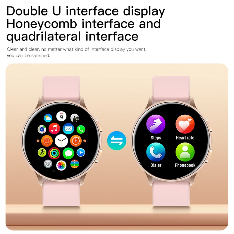 C10 slimme horloges, ronde hartslagmeter, bloeddrukmeter, sporthorloges, waterdichte bluetooth android smartwatch, fitnesstracker