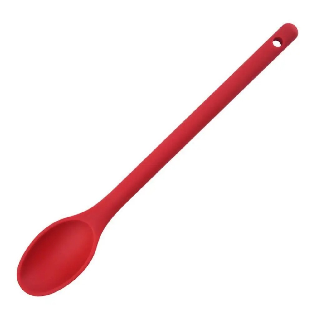 1-teiliger Silikon-Rührlöffel, antihaftbeschichtet, Küchenlöffel, Backlöffel zum Kochen, Rühren, Mischen und Servieren