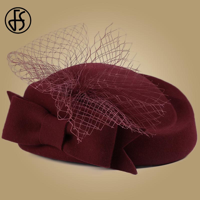 Fs fascinators naisille villa muodollinen kuninkaallinen hatut naisten hattu häät pillerirasia derby cocktail huopa vintage chapeu fedora