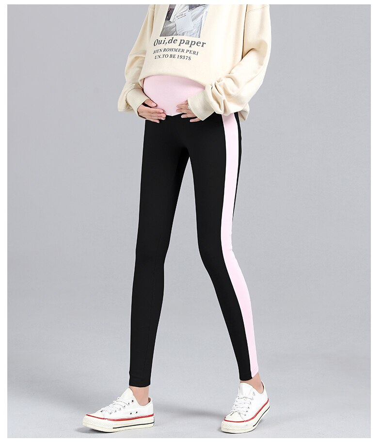 801# Maternity Pants Summer Support Abdomen Elastic Waist Belly Support Pants Maternity Leggings Maternity Trousers