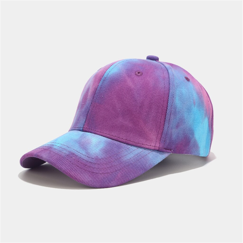 Tie-Dye Printing Ladies And Men's Baseball Caps Men And Women Couples Colorful Baseball Caps Adjustable Caps Sun Hats: PP