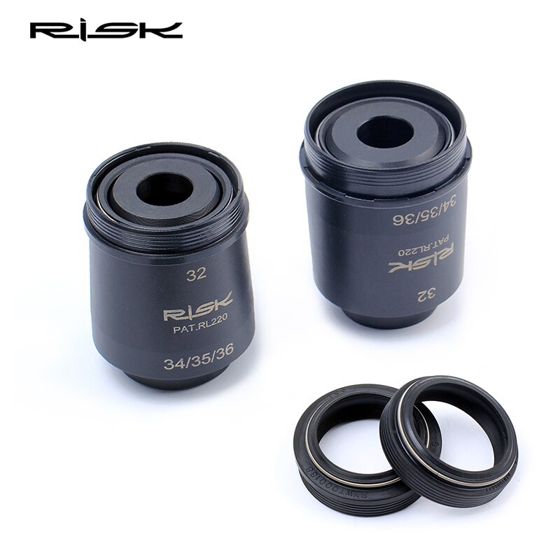RISK MTB Bike Suspension Fork Seal Install Tool,Fit 32/34/35/36mm Bicycle Shock Front Fork,4-in-1 Dust Seal Installation Tool
