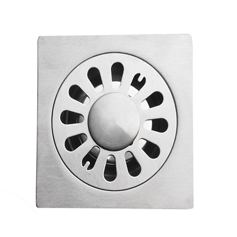 Siphon de vidange Anti-odeur en acier inoxydable, 1 pièce, pour salle de bain et douche, maille de vidange, pour évier, pour sol de garage, pour cheveux