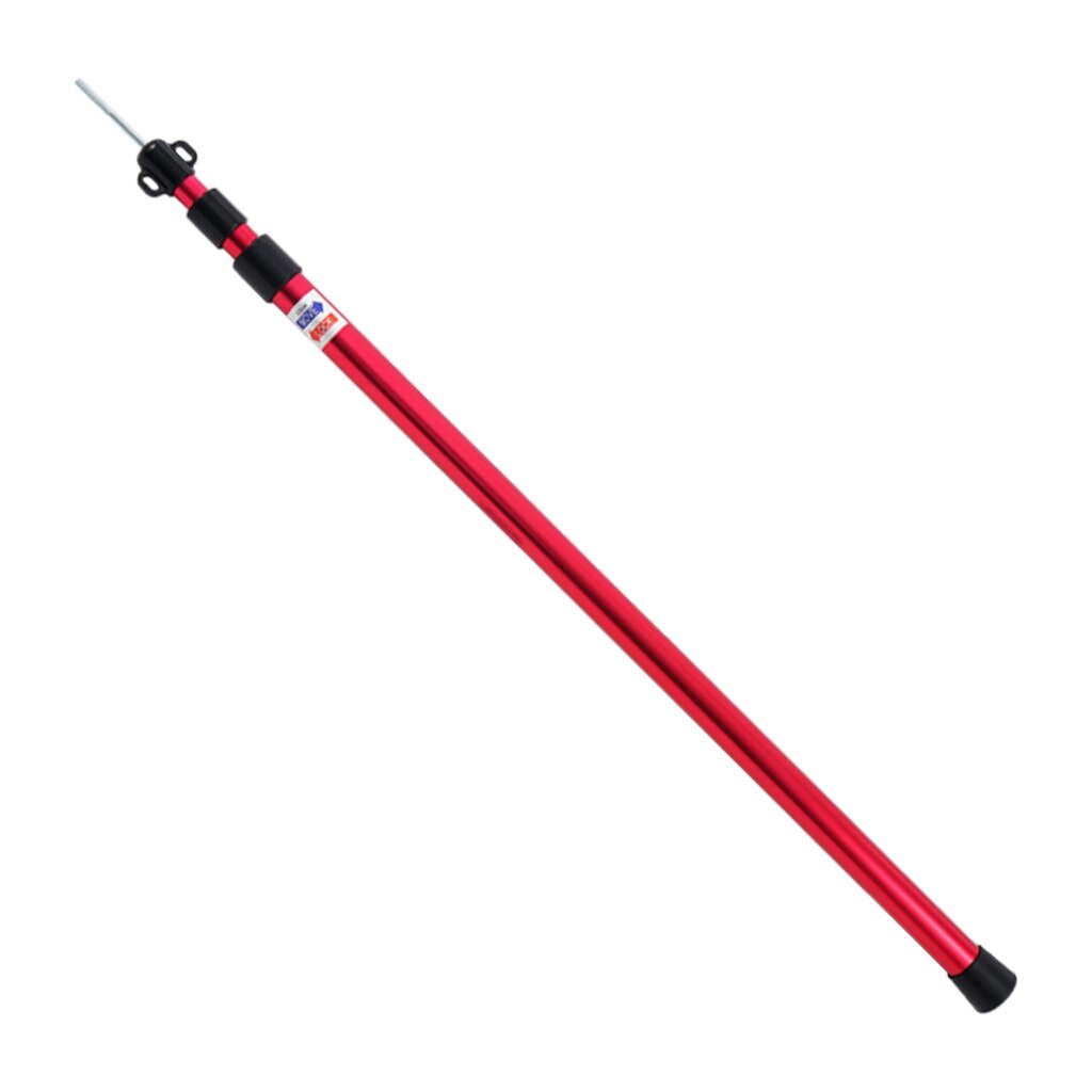 6061 en alliage d'aluminium 3 sections Camping tente auvent Support tige auvent pôle en plein air Camping randonnée tentes accessoires: Red