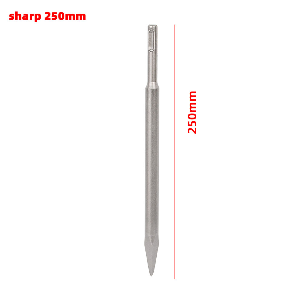 1PC SDS PLUS l Round Shank tile Shovel Electric Hammer Chise Wall Concrete Impact Drill Elbow Widening Drill bit: sharp