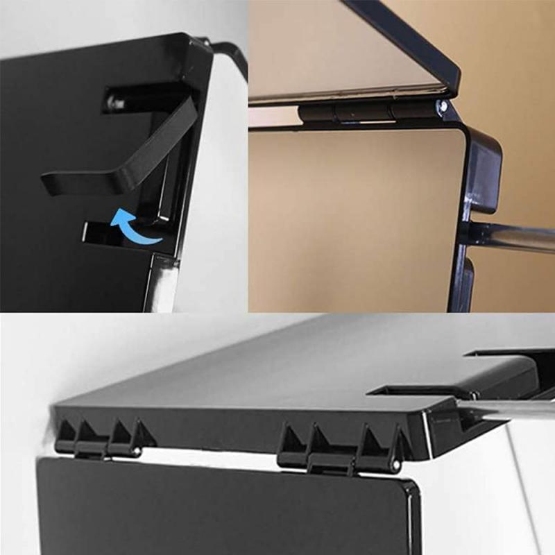 3 Way Mirror Retractable Hanging Makeup Mirror Freely Adjustable Height Shaving And Hairdressing Mirror Tri-fold Mirror