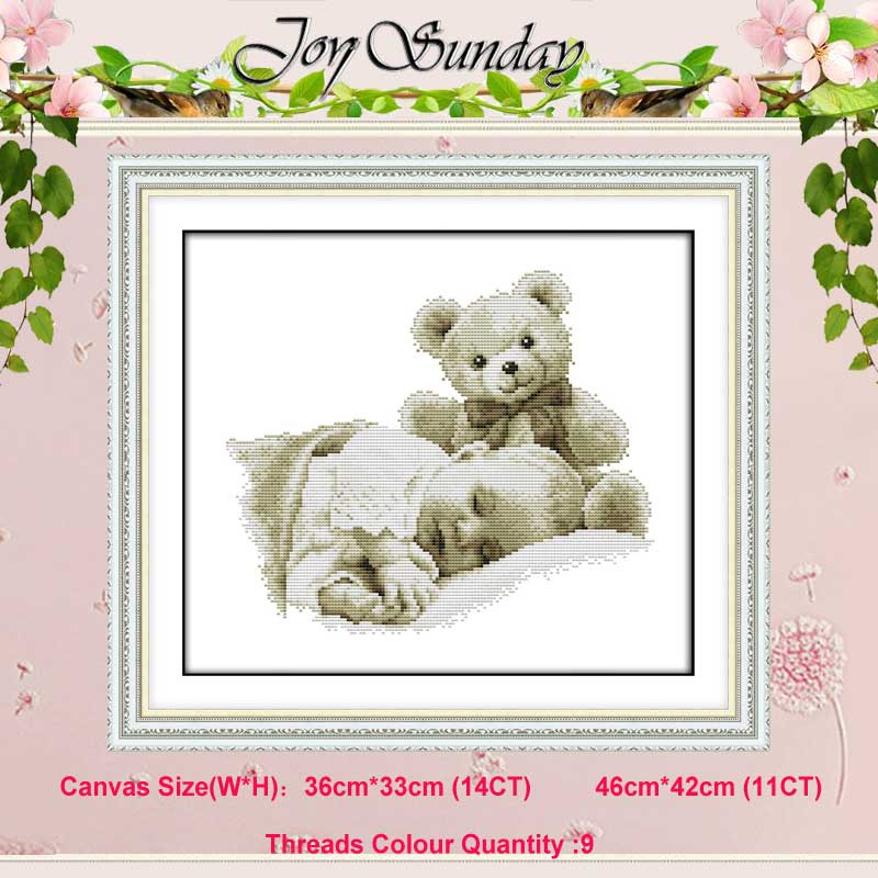 Angel Baby Girl Lover counted Cross Stitch 11CT 14CT Cross Stitch Set DIY Cross-stitch Kit Embroidery Needlework: Sleeping boy doll / 14CT blank canvas