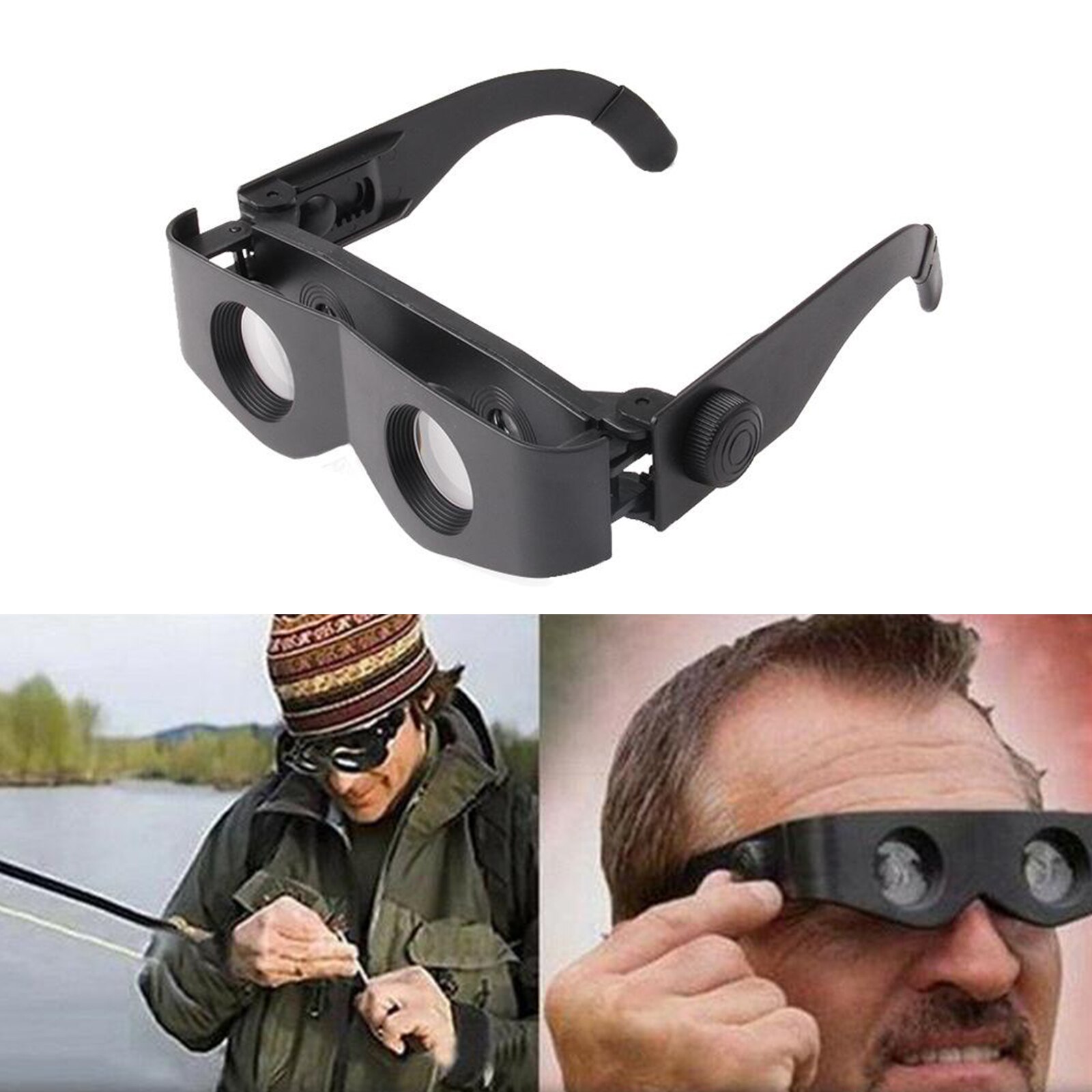 Telescope Glasses Magnifier , Binoculars Glassess Hands Free Adjustment Outdoor for Fishing Bird Watching Theater Opera