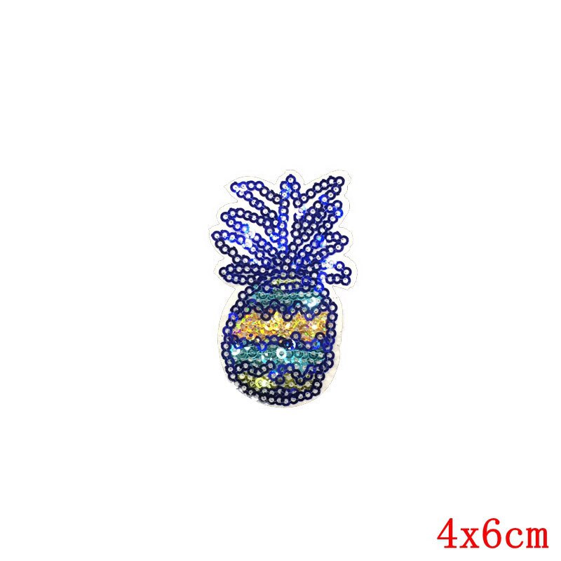 Ananas Geborduurde Ijzer Op Patch Kleding Diy Creatieve Badges Jackfruit Patches Voor Kleding Rugzak Cowboy Jas Stickers F: 0288