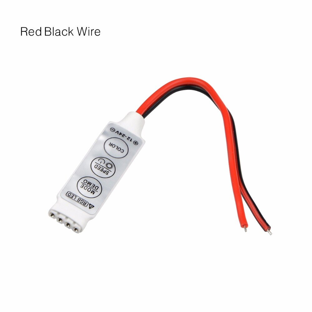 Mini DC 12 V LED RGB Controller LED Dimmer Snelheid/Helderheid Controle Voor RGB 5050 3528 2835 LED Strip licht