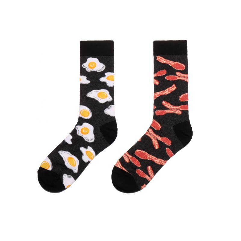 Calcetines alegres de algodón para hombre, medias coloridas de skateboard, divertidas, hip hop, de punto, yin y yang, informales