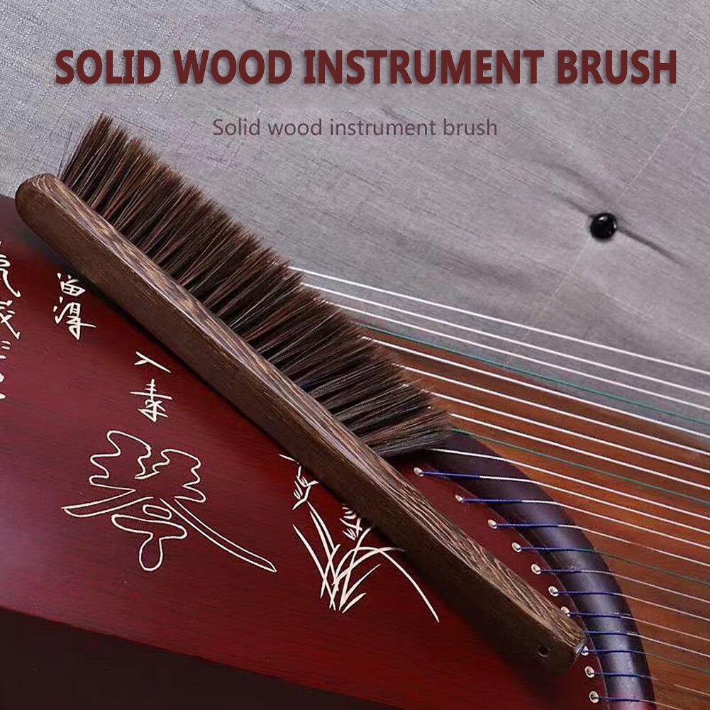 Chinese Citer Guzheng Schoonmaken Tool Houten Borstel Stofdoek Muziekinstrument Accessoire Snaarinstrumenten Cleaner