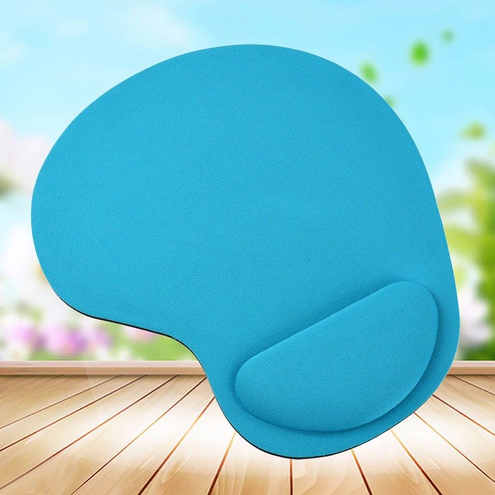 Gaming Mouse Pad with Wrist Rest for Gaming,Computer, Laptop & Mac Pain Relief,at Home Or Work Mouse Mat with Hand Rest Mice Pad: sky blue